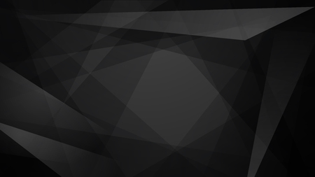 Abstract background of straight intersecting lines and polygons in black colorsのイラスト素材