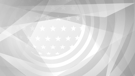 Independence day abstract background with elements of the american flag in gray colorsのイラスト素材