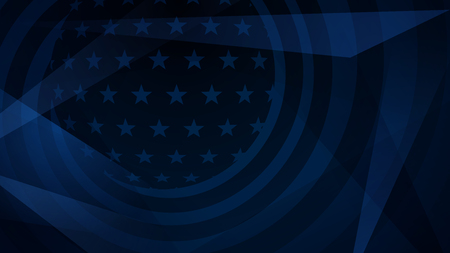 Independence day abstract background with elements of the american flag in dark blue colorsのイラスト素材