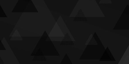 Abstract  of intersecting triangles consisting of dots, in black colorsのイラスト素材