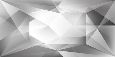 Abstract crystal background with refracting light and highlights in gray and white colorsのイラスト素材