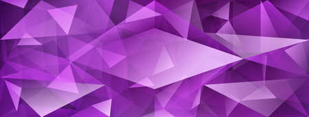 Abstract crystal background with refracting of light and highlights in purple colorsのイラスト素材