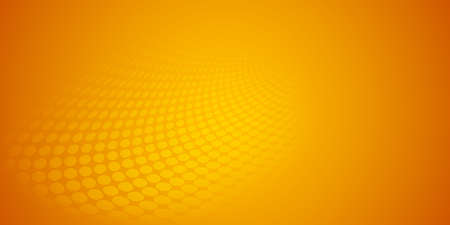 Abstract background made of halftone dots in yellow colorsのイラスト素材