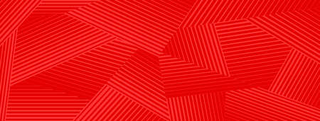 Abstract background of groups of lines in red colors