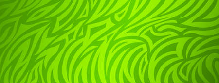 Abstract background with striped zebra skin in green colorsのイラスト素材