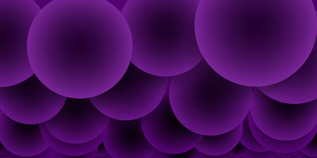 Abstract background of circles with shadows in purple colorsのイラスト素材