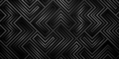 Abstract background with patterns of lines in black colorsのイラスト素材