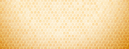 Abstract background with maze pattern and hexagons in yellow colors