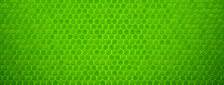 Abstract background with maze pattern and hexagons in green colors