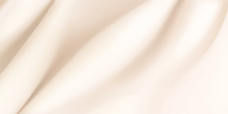 Background of beige fabric with several foldsのイラスト素材