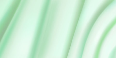 Background of light green fabric with several foldsのイラスト素材