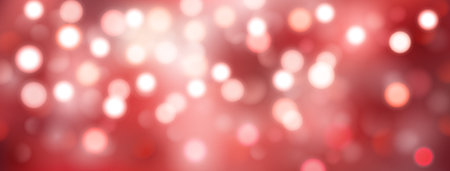 Abstract background with bokeh effect in red colorsのイラスト素材