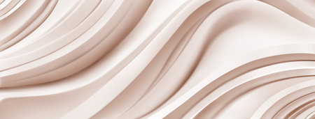 Abstract background with wavy surface in beige colorsのイラスト素材