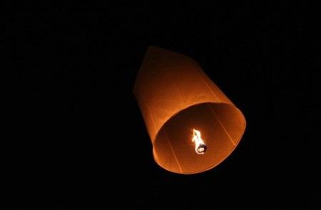 Floating lanternの写真素材