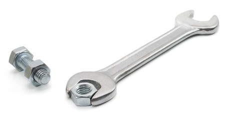 Spanner and Nuts and Screw の写真素材