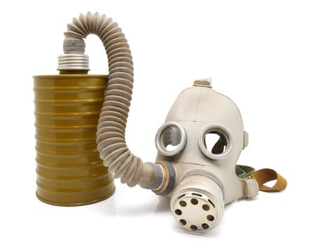 Old Soviet gas mask の写真素材