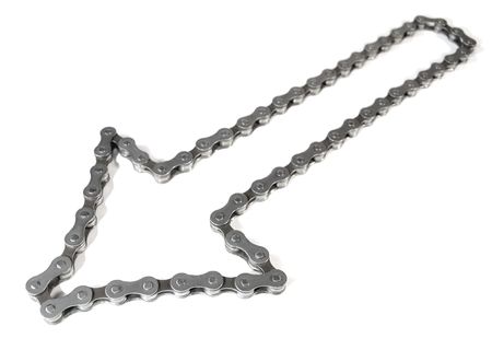 Bicycle circuit as an arrow の写真素材