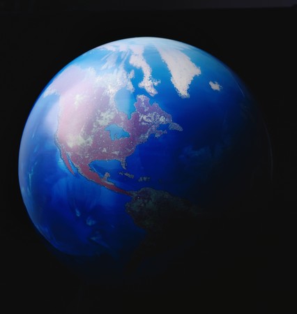 A model of the earth as seen from space