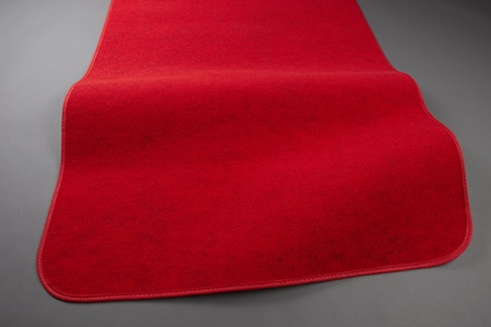 Closeup shot of red carpet includes space for copyの写真素材