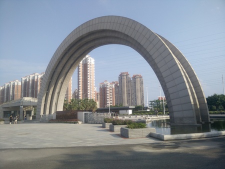 Huaqiao University gateのeditorial素材