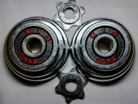 Fitness dumbbellsの写真素材
