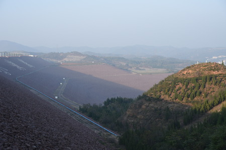 Landscape view of a grasslandのeditorial素材