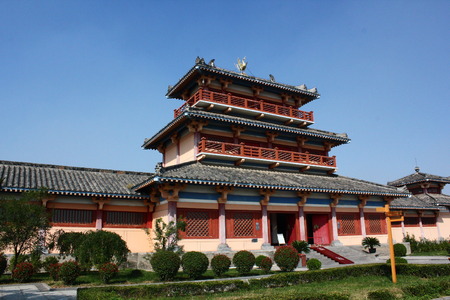 Landscape view of an ancient architectural buildingのeditorial素材