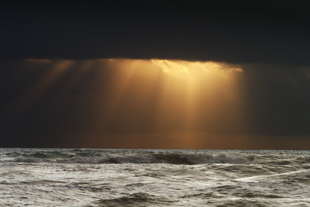 stormy sunset in Italy near Grosseto