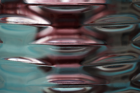 Abstraction of water glass. Macro shootingの写真素材