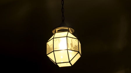 floor lamp in an old building of Viennaの写真素材