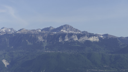 Montain in the skyの写真素材