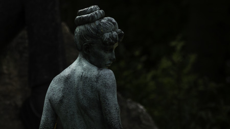 Statue of a women in a park in Dublinのeditorial素材