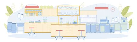 Environmental Analytical Laboratory Empty Interiorのイラスト素材