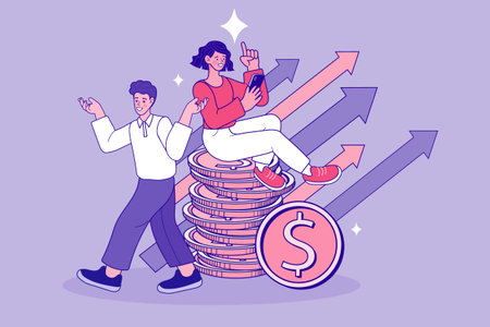 Achieve financial freedom and investment growth with smart wealth management. Professional woman...