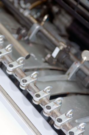 The sheetfeeder of an offset printing pressの写真素材