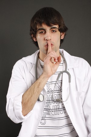 asking for silenceの写真素材