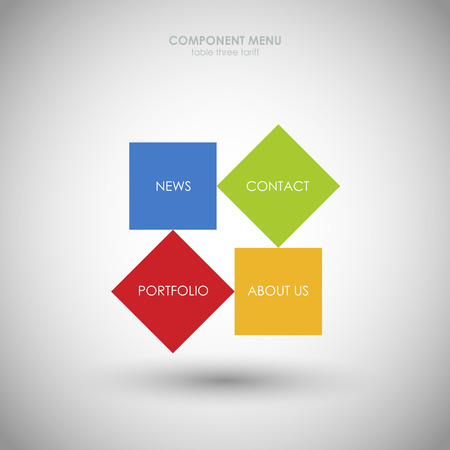 Web design. One two three four - vector progress steps for app ui, web, uxのイラスト素材