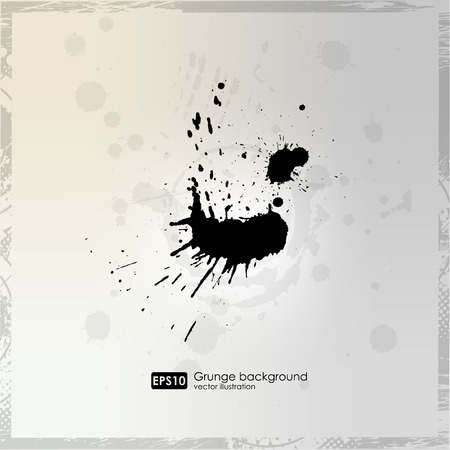 Grunge poster vector background. Dirty urban print for t-shirt. Abstract dirt backgrounds texture. Grunge banner with an inky dribble strip with copy space. Abstract background for partyのイラスト素材