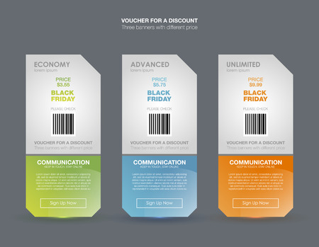 Set tariffs. interface for the site. ui ux vector banner for web app. Pastel pricing table, banner, order, box, button, list and bullet with plan for website in flat designのイラスト素材