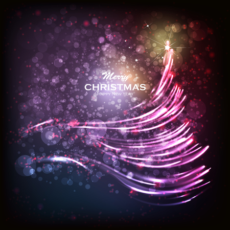 Abstract Christmas background with Firework Salute and place for text.のイラスト素材