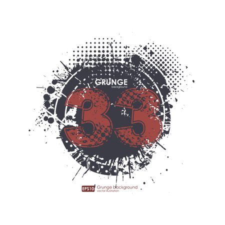 Grunge background with number on topのイラスト素材
