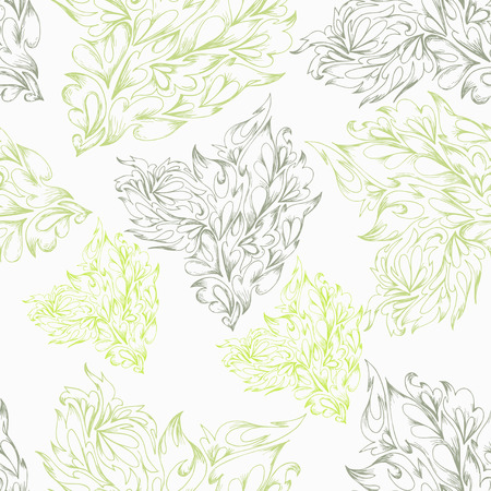 Beautiful pattern with flowers in retro style, for use in textile and printed form. Pattern for wallpaper. Retro floral seamless backgroundのイラスト素材