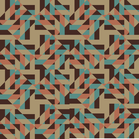 Abstract Retro Geometric Background. Vector Illustration