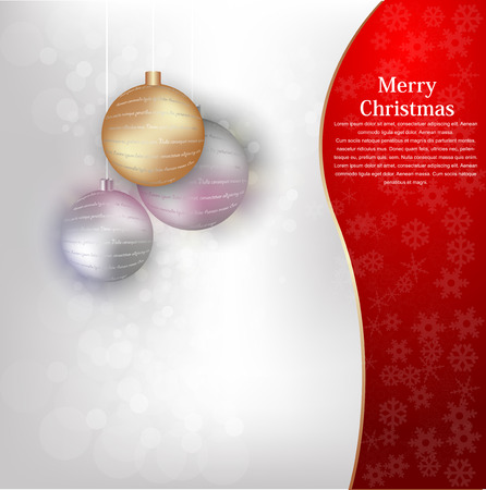Elegant Christmas background with snowflakes gold light. Vector illustrationのイラスト素材