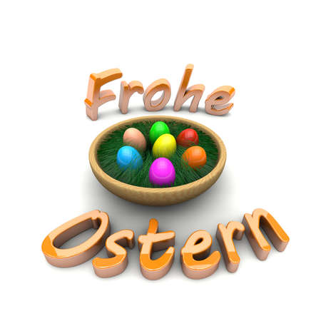 The Easter egg is one of the most important symbols of the festivities in the spring.の写真素材