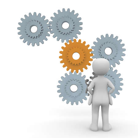 The complexity of the processes is intertwined and difficult to changeの写真素材