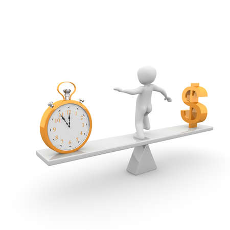 Time is money and money rules the world.の写真素材