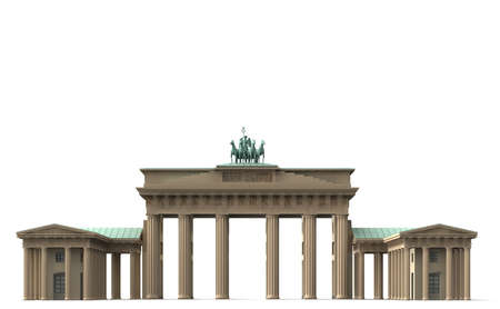 The Brandenburg gate is the landmark for Berlin.の写真素材