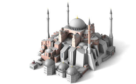 The Hagia Sophia is one of the most outstanding monuments of late antiquity.の写真素材