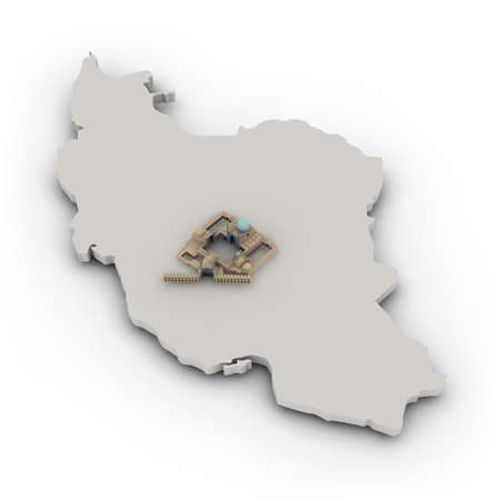 Meidan-e EmÄm in the historic center of the city of Isfahanの写真素材